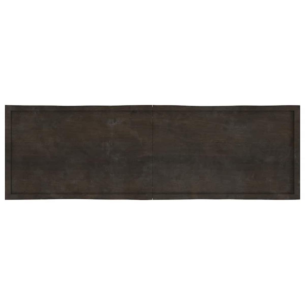 vidaXL Επιφάνεια Τραπεζιού Σκ Γκρι 200x60x4εκ Επ. Ξύλο Δρυός Live Edge