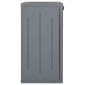vidaXL Ντουλάπι Αποθήκευσης Κήπου Γκρι 65x45x88 εκ. από Ρατάν PP