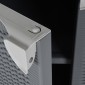 vidaXL Ντουλάπι Αποθήκευσης Κήπου Γκρι 65x45x88 εκ. από Ρατάν PP