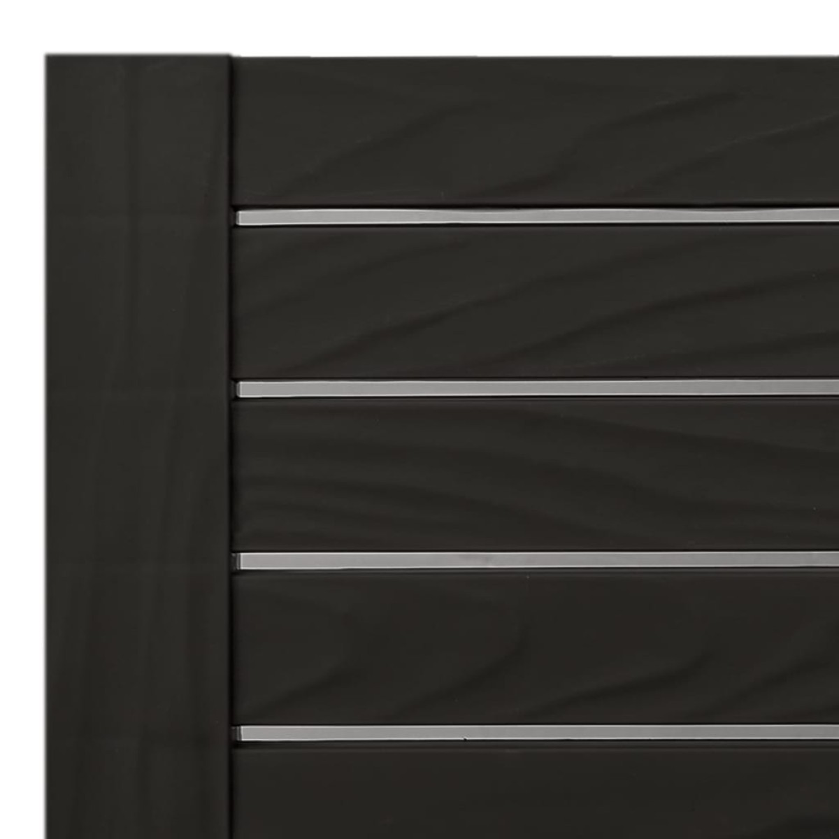 vidaXL Ξαπλώστρα Μαύρη 155 x 58 x 83 εκ. από Πολυπροπυλένιο