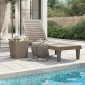 vidaXL Ξαπλώστρα Ανοιχτό Καφέ 155 x 58 x 83 εκ. από Πολυπροπυλένιο