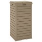 vidaXL Κάδος Απορριμμάτων Εξ. Χώρου Αν. Καφέ 41x41x86 εκ. Πολυπρ/λένιο