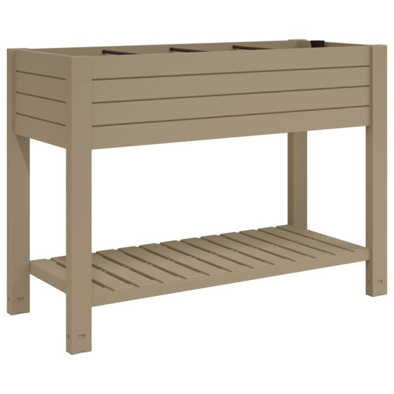 vidaXL Υπερυψωμ. Ζαρντινιέρα Κήπου Αν. Καφέ 110x45x79 εκ. Πολυπρ/λένιο