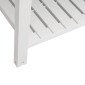 vidaXL Ζαρντινιέρα Κήπου Υπερυψωμένη Λευκή 110x45x79 εκ. Πολυπρ/λένιο