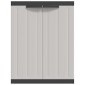 vidaXL Ντουλάπι Αποθ. Εξ. Χώρου Γκρι/Μαύρο 65x37x85 εκ. Πολυπροπυλένιο