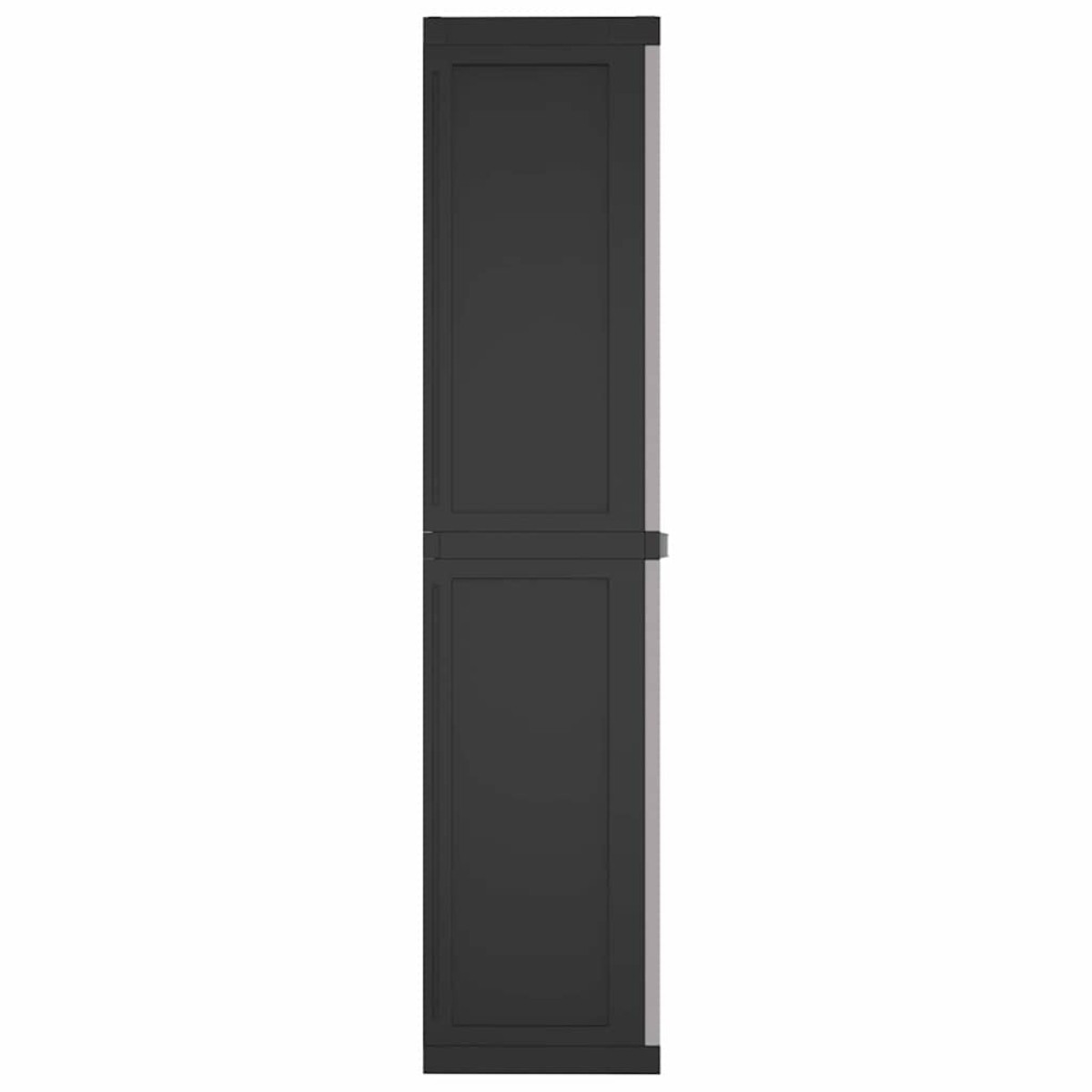 vidaXL Ντουλάπι Αποθ. Εξ. Χώρου Γκρι/Μαύρο 97x37x165εκ. Πολυπροπυλένιο