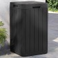 vidaXL Κάδος Απορριμμάτων Εξ. Χώρου Ανθρακί 38x38x65 εκ. Πολυπρ/λένιο