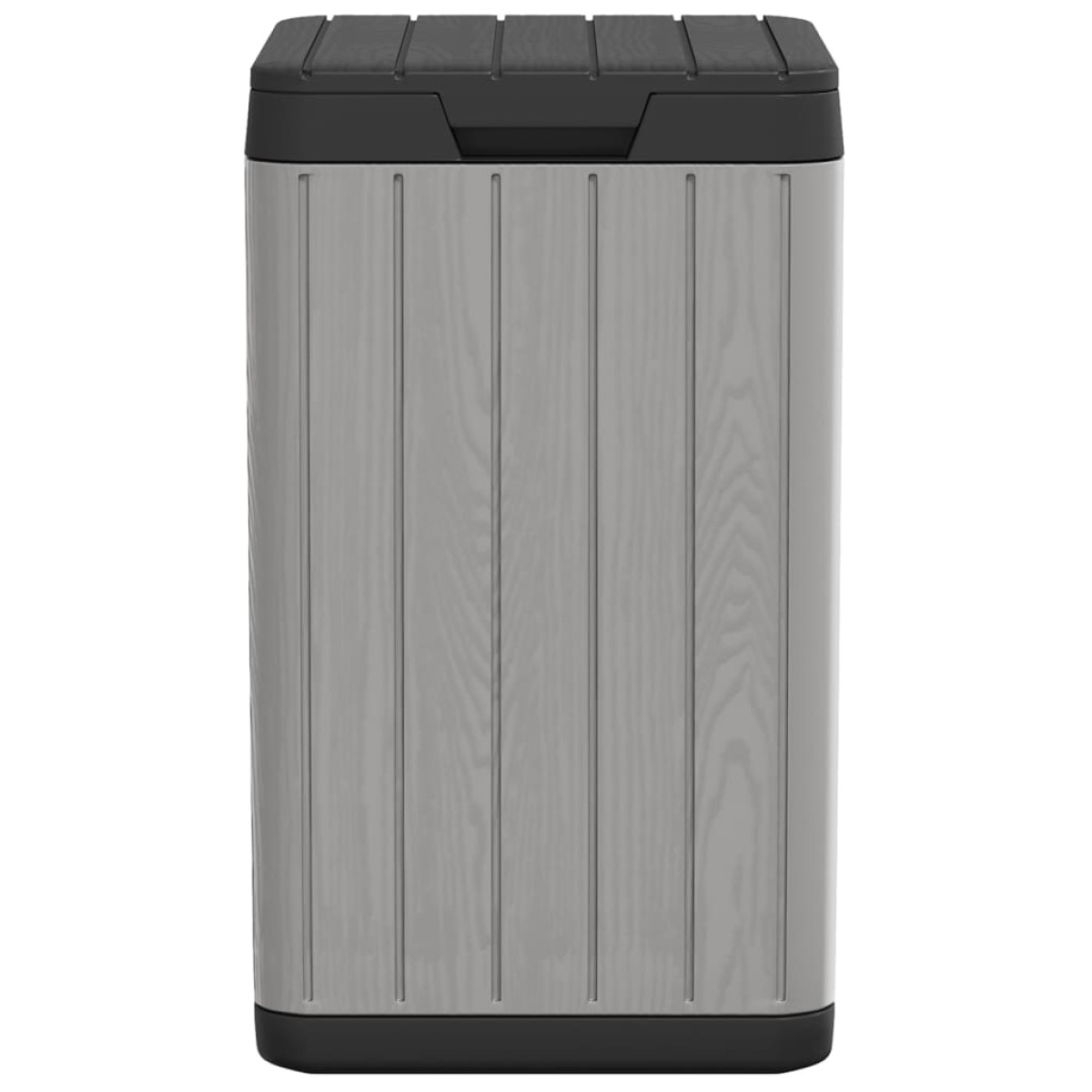 vidaXL Κάδος Απορριμμάτων Εξωτερ. Χώρου Γκρι 38x38x65 εκ. Πολυπρ/λένιο