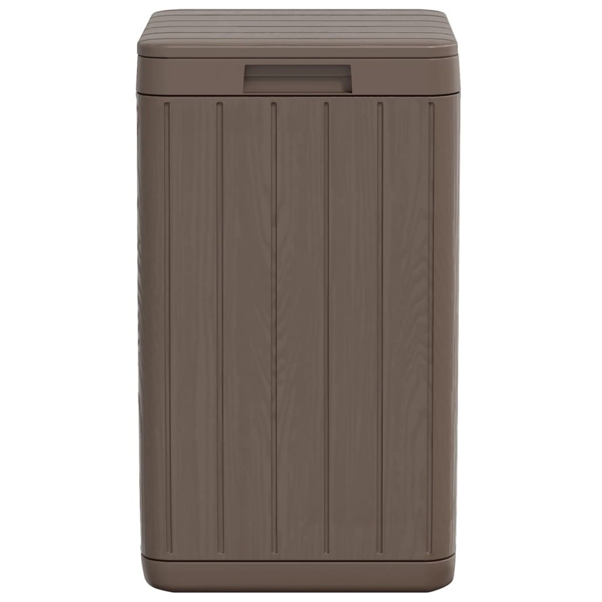 vidaXL Κάδος Απορριμμάτων Εξωτερ. Χώρου Καφέ 38x38x65 εκ. Πολυπρ/λένιο