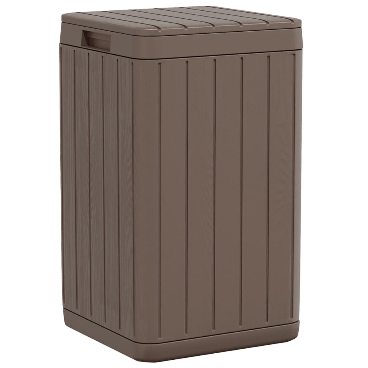 vidaXL Κάδος Απορριμμάτων Εξωτερ. Χώρου Καφέ 38x38x65 εκ. Πολυπρ/λένιο