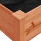 vidaXL Γλάστρα με Επένδυση Καφέ 71 x 37 x 76 εκ. από Μασίφ Ξύλο Ελάτης