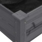 vidaXL Γλάστρα με Επένδυση Γκρι 203x53x76 εκ. από Μασίφ Ξύλο Ελάτης