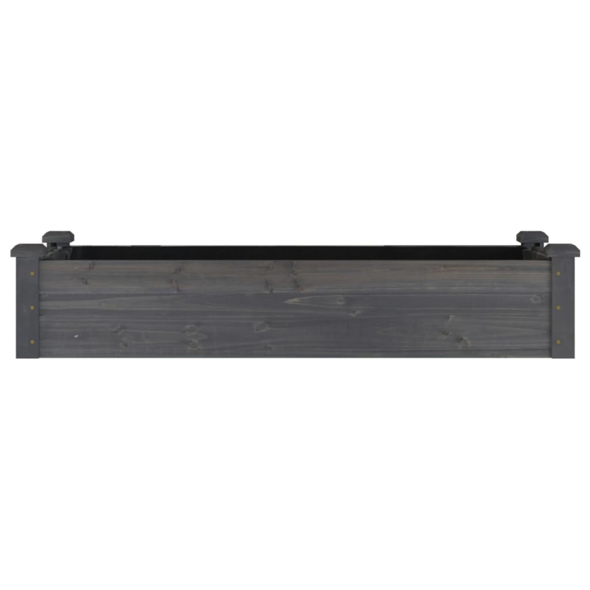 vidaXL Ζαρντινιέρα Υπερυψ. με Επένδυση Γκρι 120x45x25 εκ. Μασίφ Ελάτη