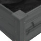 vidaXL Ζαρντινιέρα Υπερυψ. με Επένδυση Γκρι 120x60x25 εκ. Μασίφ Ελάτη