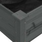 vidaXL Ζαρντινιέρα Υπερυψ. με Επένδυση Γκρι 120x120x25 εκ. Μασίφ Ελάτη