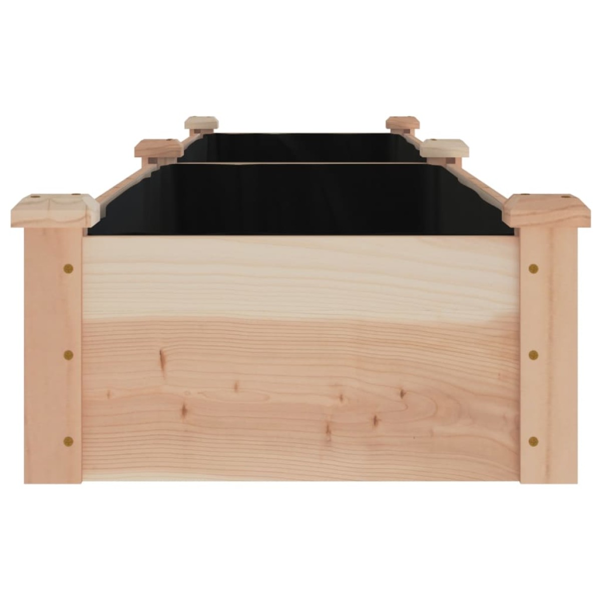 vidaXL Ζαρντινιέρα Υπερυψ. με Επένδυση 240x45x25 εκ. Μασίφ Ξύλο Ελάτης