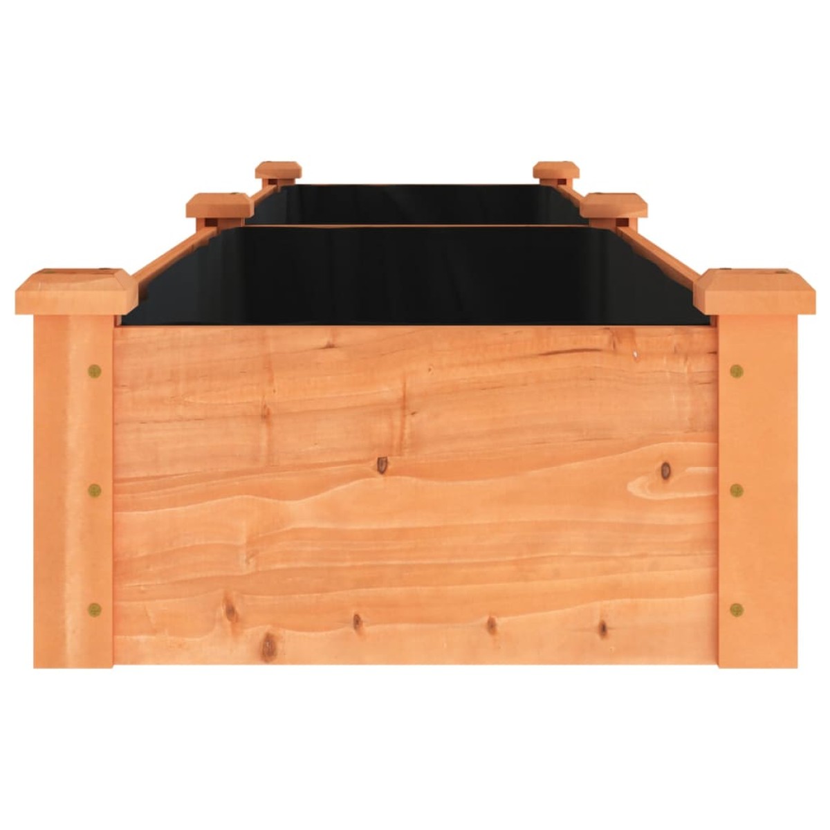 vidaXL Ζαρντινιέρα Υπερυψ. με Επένδυση Καφέ 240x45x25 εκ. Μασίφ Ελάτη