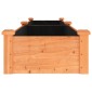 vidaXL Ζαρντινιέρα Υπερυψ. με Επένδυση Καφέ 240x45x25 εκ. Μασίφ Ελάτη