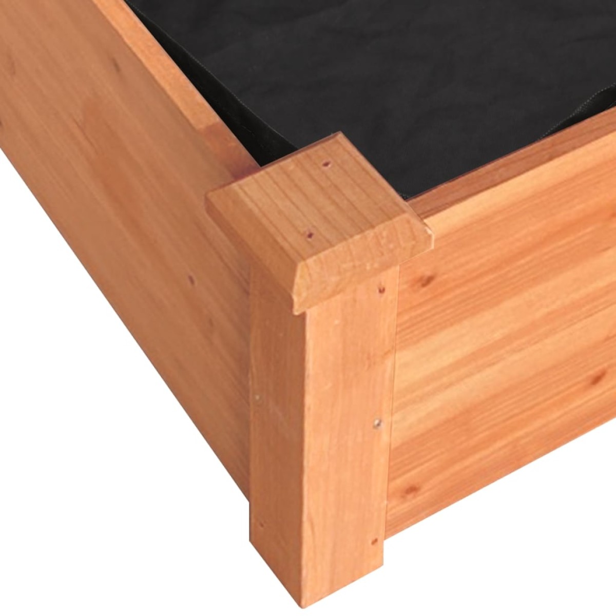 vidaXL Ζαρντινιέρα Υπερυψ. με Επένδυση Καφέ 240x45x25 εκ. Μασίφ Ελάτη