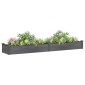 vidaXL Ζαρντινιέρα Υπερυψ. με Επένδυση Γκρι 240x45x25 εκ. Μασίφ Ελάτη