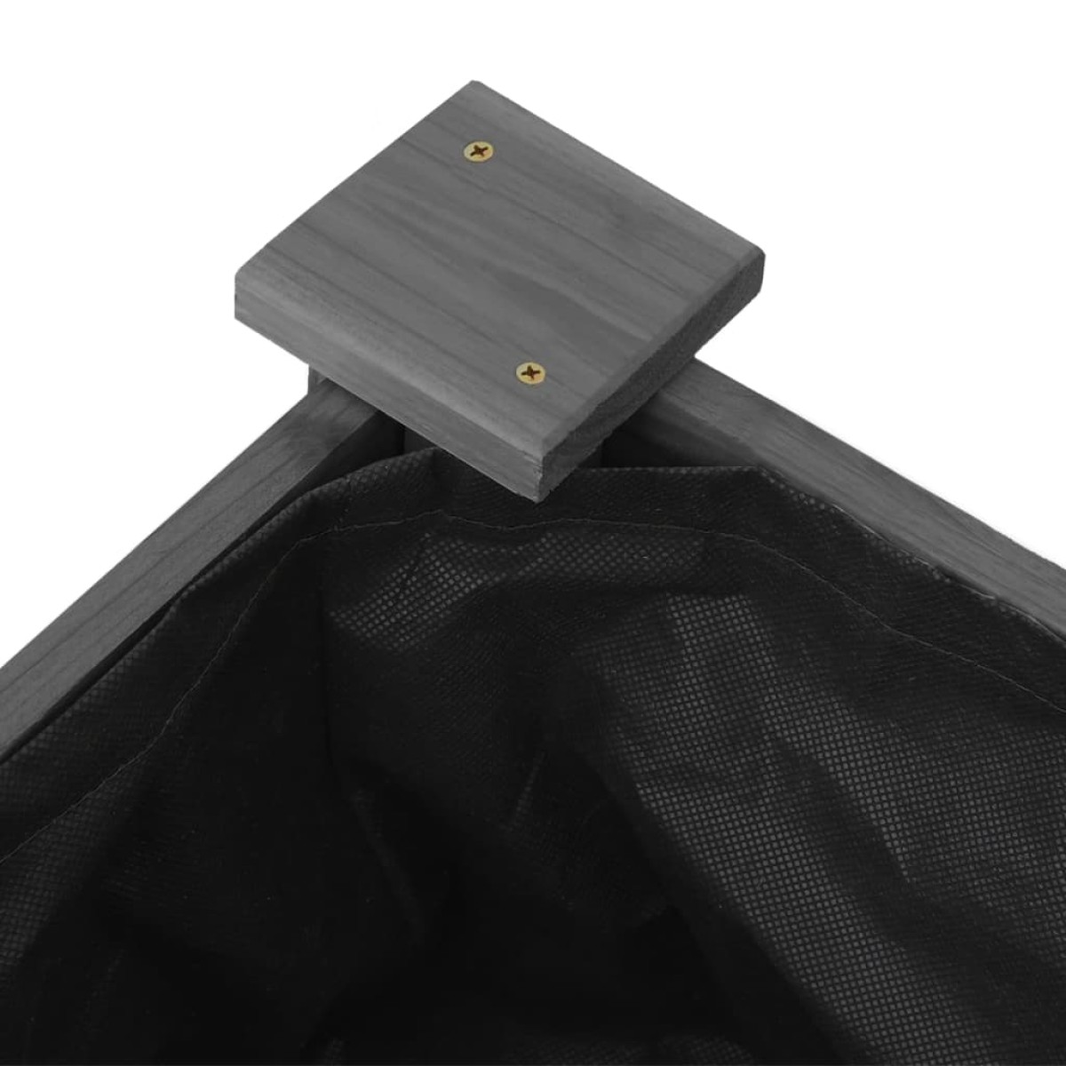 vidaXL Ζαρντινιέρα Υπερυψ. με Επένδυση Γκρι 240x45x25 εκ. Μασίφ Ελάτη