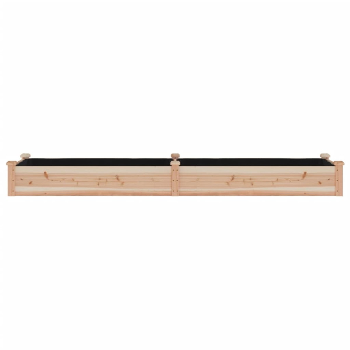 vidaXL Ζαρντινιέρα Υπερυψ. με Επένδυση 240x60x25 εκ. Μασίφ Ξύλο Ελάτης