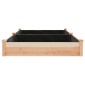 vidaXL Ζαρντινιέρα Υπερυψ. με Επένδυση 240x120x25εκ. Μασίφ Ξύλο Ελάτης