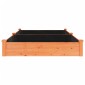 vidaXL Ζαρντινιέρα Υπερυψ. με Επένδυση Καφέ 240x120x25 εκ. Μασίφ Ελάτη