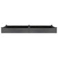 vidaXL Ζαρντινιέρα Υπερυψ. με Επένδυση Γκρι 240x120x25 εκ. Μασίφ Ελάτη
