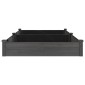 vidaXL Ζαρντινιέρα Υπερυψ. με Επένδυση Γκρι 240x120x25 εκ. Μασίφ Ελάτη