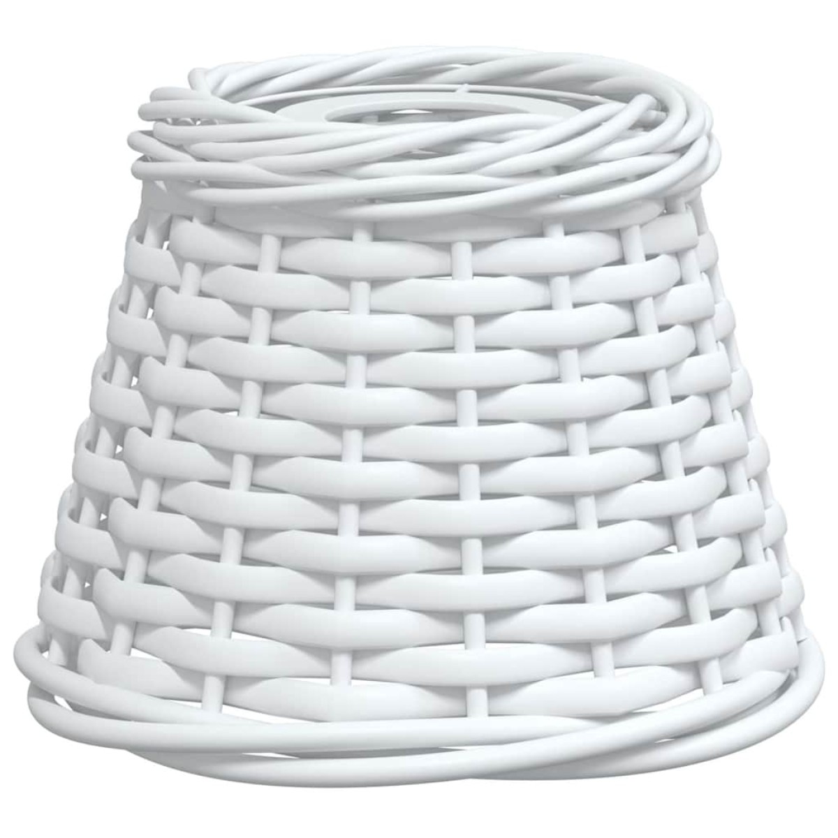 vidaXL Καπέλο Φωτιστικού Οροφής Λευκό Ø15x12 εκ. από Wicker