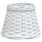 vidaXL Καπέλο Φωτιστικού Οροφής Λευκό Ø15x12 εκ. από Wicker