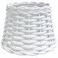 vidaXL Καπέλο Φωτιστικού Οροφής Λευκό Ø20x15 εκ. από Wicker