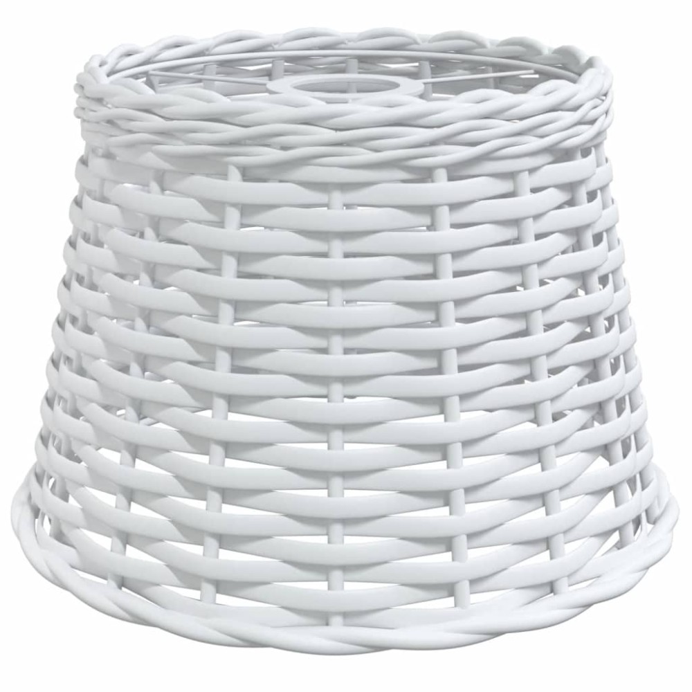vidaXL Καπέλο Φωτιστικού Οροφής Λευκό Ø25x17 εκ. από Wicker