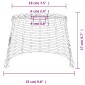vidaXL Καπέλο Φωτιστικού Οροφής Λευκό Ø25x17 εκ. από Wicker