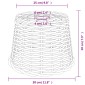 vidaXL Καπέλο Φωτιστικού Οροφής Λευκό Ø30x20 εκ. από Wicker