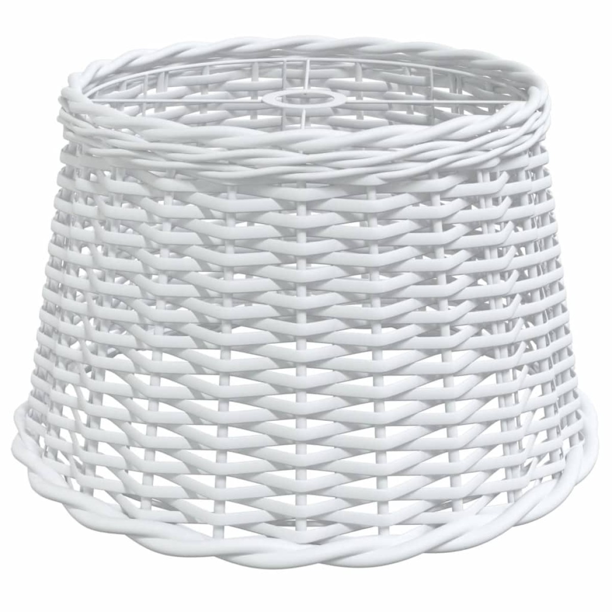 vidaXL Καπέλο Φωτιστικού Οροφής Λευκό Ø45x28 εκ. από Wicker