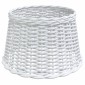 vidaXL Καπέλο Φωτιστικού Οροφής Λευκό Ø45x28 εκ. από Wicker