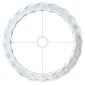 vidaXL Καπέλο Φωτιστικού Οροφής Λευκό Ø45x28 εκ. από Wicker
