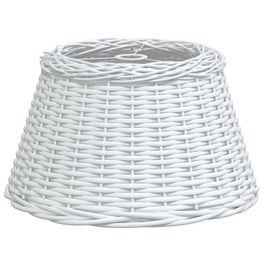 vidaXL Καπέλο Φωτιστικού Οροφής Λευκό Ø50x30 εκ. από Wicker