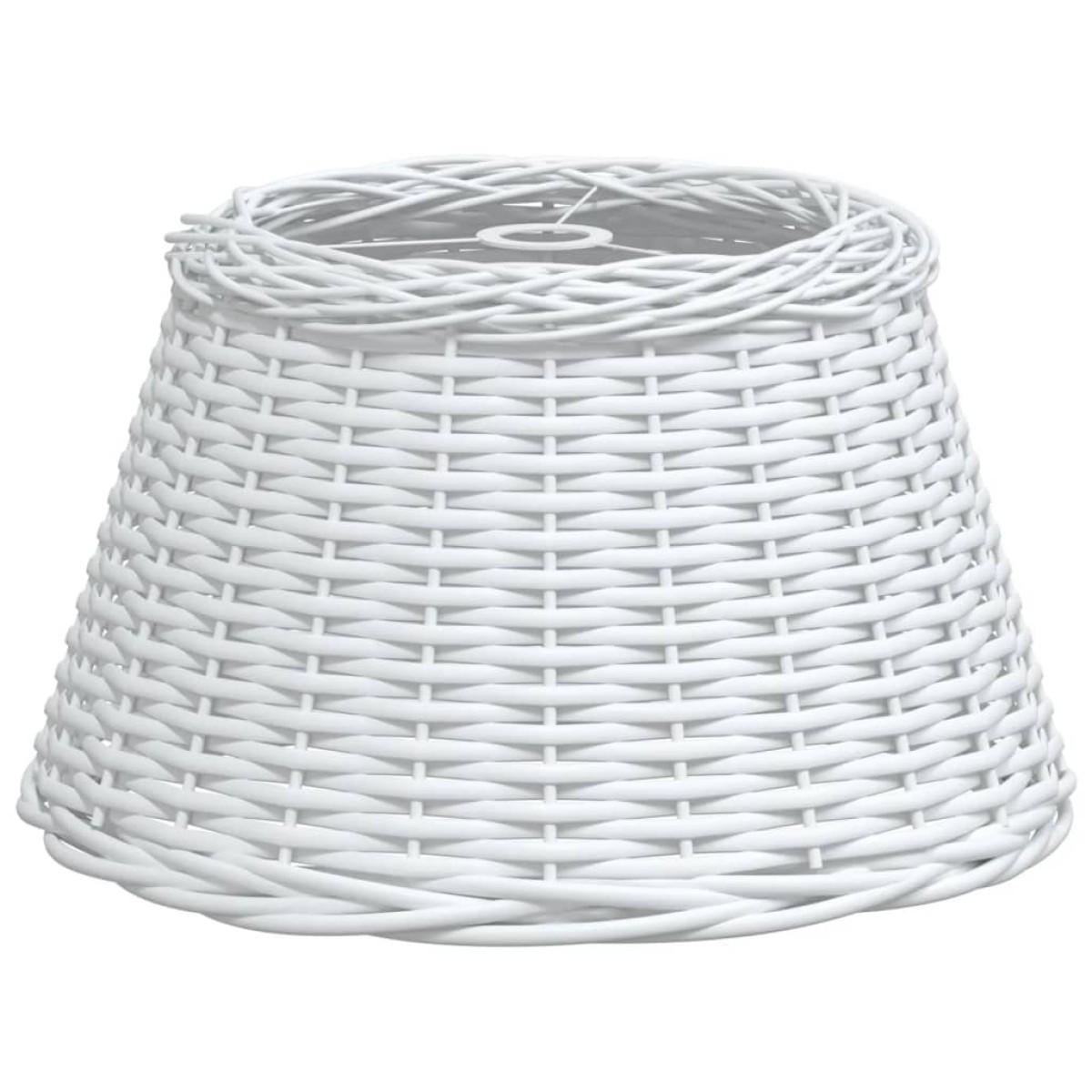 vidaXL Καπέλο Φωτιστικού Οροφής Λευκό Ø50x30 εκ. από Wicker