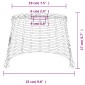 vidaXL Καπέλο Φωτιστικού Οροφής Λευκό Ø25x17 εκ. από Wicker