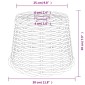 vidaXL Καπέλο Φωτιστικού Οροφής Καφέ Ø30x20 εκ. από Wicker