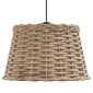 vidaXL Καπέλο Φωτιστικού Οροφής Καφέ Ø38x23 εκ. από Wicker