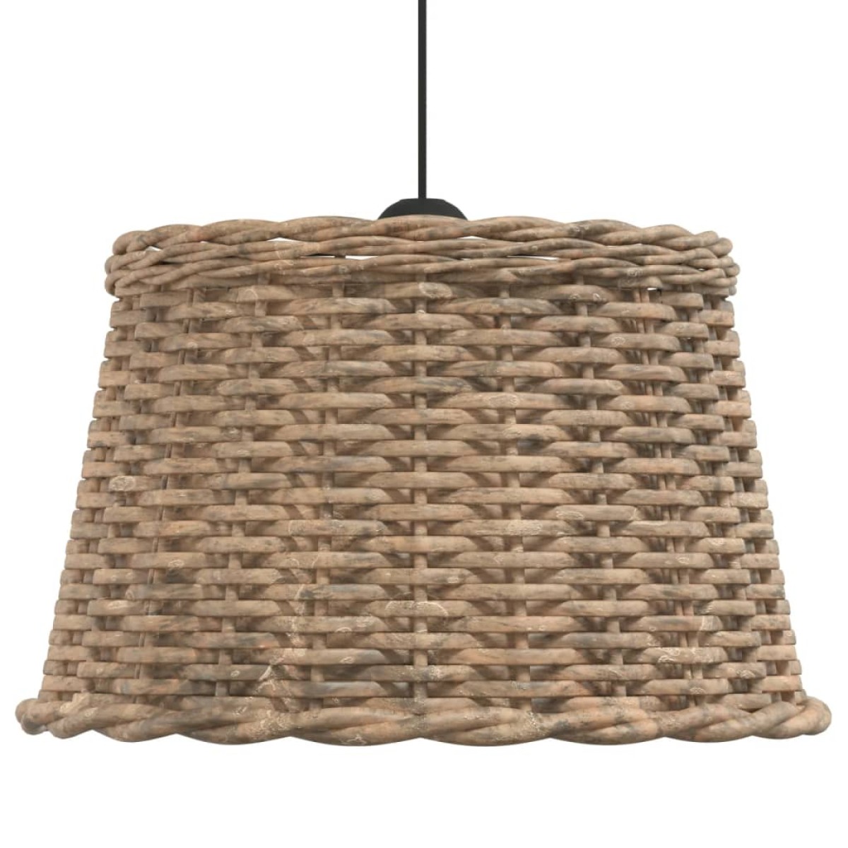 vidaXL Καπέλο Φωτιστικού Οροφής Καφέ Ø45x28 εκ. από Wicker