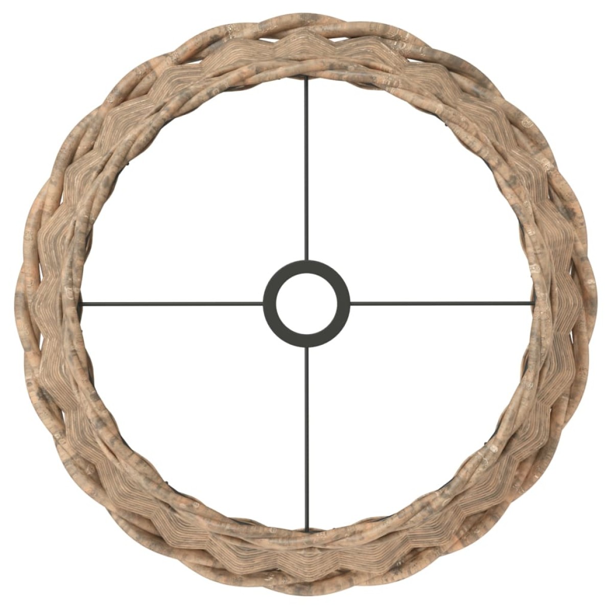 vidaXL Καπέλο Φωτιστικού Οροφής Καφέ Ø45x28 εκ. από Wicker