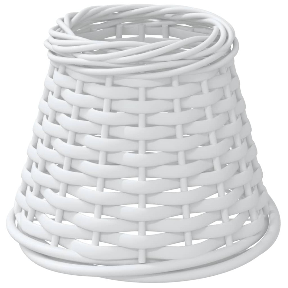 vidaXL Καπέλο Φωτιστικού Λευκό Ø15x12 εκ. από Wicker