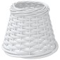 vidaXL Καπέλο Φωτιστικού Λευκό Ø15x12 εκ. από Wicker