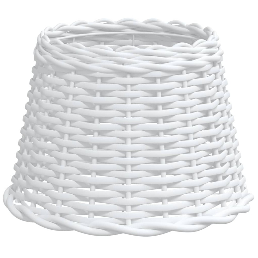 vidaXL Καπέλο Φωτιστικού Λευκό Ø30x20 εκ. από Wicker