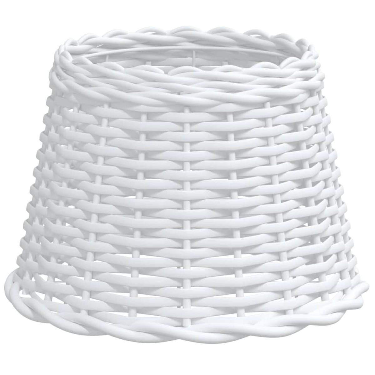 vidaXL Καπέλο Φωτιστικού Λευκό Ø30x20 εκ. από Wicker